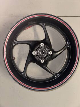 2010443 Triumph 2013 13-17 Daytona 675 675r Rear Wheel Rim 17x5.5 Straight Bent Lip Oem