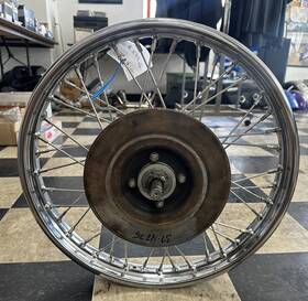 Triumph 37-7057 Front 19 Wheel Used Nice Re Laced Dunlop