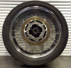 T2011005 Triumph 17 Bonneville T120 Rear Back Wheel Rim W Tire And Rotor