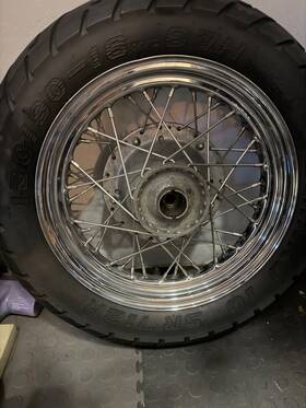 W3968 Triumph - T120/ Tr6 Wide Rear Wheel And Hub 16 Inch Rim