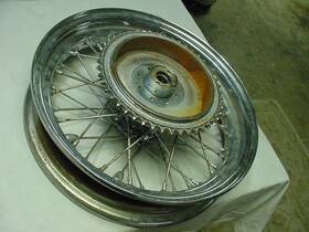 Wm3-16 Triumph Pre Unit Or 16 Inch Chopper Rear Wheel Assembly Wm3 Some Pits Bu