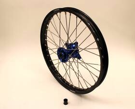 01-cf-160-21-12 Tusk Impact Complete Wheel - Front 21 X 1.60 Black Rim/silver Spoke/blue Hub 01-cf-160-21-12 Tusk Impact Complete Wheel - Front 21 X 1.60 Black Rim/silver Spoke/blue Hub