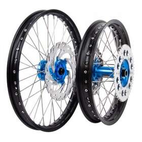 1934950202 Tusk Impact Complete Front/rear Wheel Package 1.60 X 21 / 2.15 18 Black