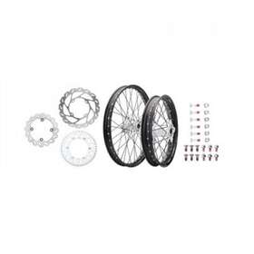 1934950204 Tusk Impact Complete Front/rear Wheel Package 1.60 X 21 / 2.15 19 Black