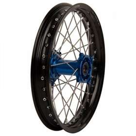 Cr21518-12 Tusk Impact Complete Wheel - Rear 18 X 2.15 Black Rim/silver Spoke/blue Hub