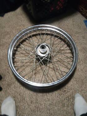 51710 V-factor 40 Spoke 21x2.15 Laced Front Wheel For Harley Davidson