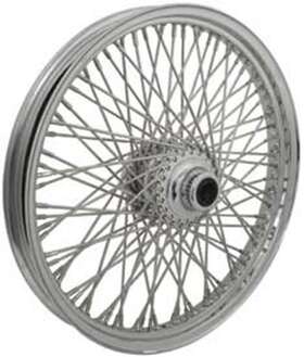 52015 V-factor Chrome Front Wheel 80 Spoke 21 X 2.15 Harley 1984-1999 Fxst 1993-1999 Fxdwg