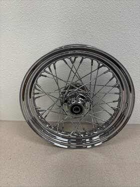 52-1080 V-twin Manufacturing Mfg. 16 Inch 16x3.00 Rear 40 Spoke Wheel Assembly For Harley 2000-2007