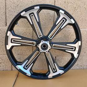 Victory 162y2y 2016-2017 Vegas Front Wheel Rim 21 Inch X2.15 Black Contrast Cut Dot