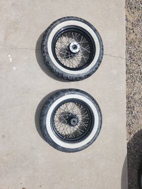 5138032-266 Victory High-ball Wheels 16x3.5 Front And Rear Rims Spoked 2013 Oem