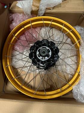 Crf1000l-219-f-3.0-19 Vmx 3.0 19 Front Tubeless Wheel For Honda Crf1000l Africa Twin 2016-2020 Gold