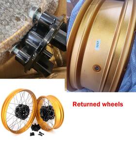 Tw-crf1000-12-no23 Vmx 21/18 Tubeless Wheels For Honda Transalp Xl750 2023-2024 Gold Rim