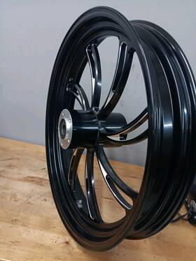 Vortex 284835412839 Front Black Wheel 21 Inch Harley Electra Glide Road King Street Cvo 08-20
