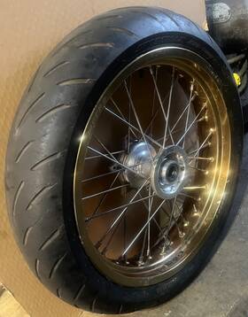 56444 Warp 9 3.50 X 17 Hole Complete Supermoto Front Wheel