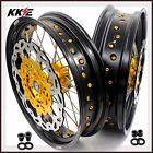 X22o2120-c04fd310gd Kke Supermoto Wheels Set For Suzuki Gold Nip Disc