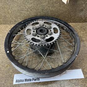 001002221 Yamaha 82 Yz80 Rear Wheel 14in Rim 1982