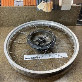 0010322 Yamaha 77 Dt250 Front Wheel 21in Rim 1977