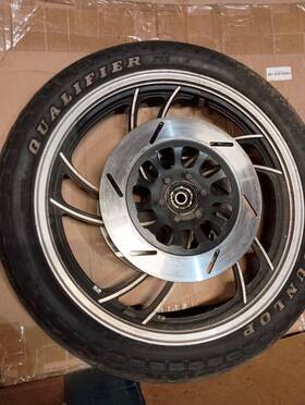 4h7-25168-29-98 Yamaha 100/90-19 1981 Xj750 Seca Front Wheel With Rotors