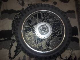 121212121221121212 Yamaha Ttr 125 2002 Oem 90/100-16 Rear Tire Rim Tube Assembly Good Condition 16 Inch