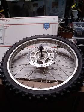 1b8548 Yamaha 2006 Ttr125 Front Tire And Rim
