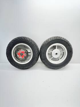1cd-f5168-00-35 Yamaha 2012-2019 Zuma 50f 50fx Ym50 Oem Front Rear Wheel Rim Tire Rotor Set