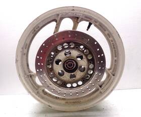 1ge-25168-00-ua Yamaha 1988 Fz750 Fz 750 Genesis Oem Front Wheel Rim With Rotors 16 Inch X2.75