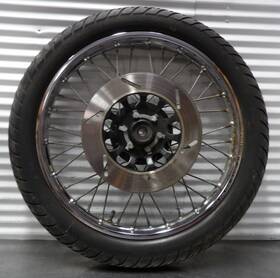 2uj-25111-00-98 Yamaha 2uj-25311-00-98 88-90 Route 66 Xv250 Front Wheel Rim W Tire And Brake Rotor