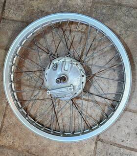322-25155-00-00 Yamaha Rt2 Mx250 Mx360 Sc500 Front Wheel Alloy Rim Brake Plate Shoe Axle Collar