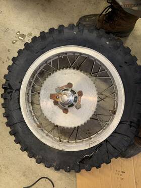 3222531100 Yamaha 72-74 Mx-250 Mx-360 Sc-500 Rear Wheel