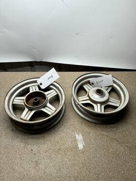 Yamaha 3l6-25390-01-35 1980 Champ Lc50 Lc 50 Front Rear Pair Rims Wheel Rim Hub Tire