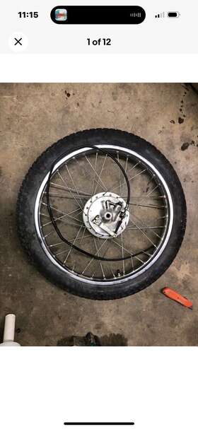 437-25151-00-00 Yamaha 74 75 Dt-100 Front Wheel