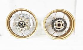 44650-mkf-d40zb Yamaha 2017 - 2025 Honda Cbr1000rr Oem Gold Front / Rear Wheels Set Complete With Rotors