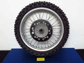 4ew-24110-01-00 Yamaha 1997 90-98 Yz125 Wr250 J19x1.85 Rear Wheel Hub Assembly Brake Rotor Spokes