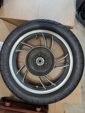 4h7-25338-20-8l Yamaha 1982 Xj650r Back Rear Rim Wheel Tire Seca Xj650