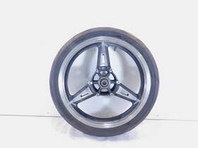 5px-25168-01-7b Yamaha Road Star Warrior 1700 Xv1700 Black Front Wheel Rim And Tire -bent