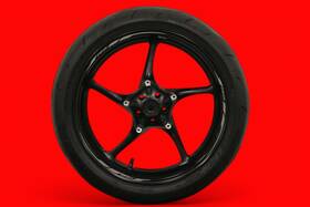 5sl-25168-00-00 Yamaha Used 2013 Yzf-r6 Front Wheel Rim With Dunlop Sportmax Tire 17x3.5 Oem