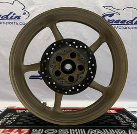 5sl-25338-00-8x Yamaha Rear Wheel Tan With Brake Rotor Yzf-r6 2008-2016 Oem