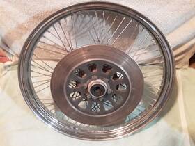 5v4-25111-00-00 Yamaha 1982/83 Xs650sk Heritage Special Front Chrome 64 Spoke Wheel