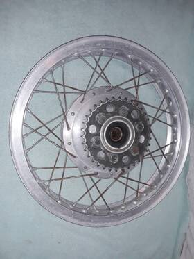 5v4-25311-00-00 Yamaha Xs650 Aluminum High Shoulder Rear Wheel Rim Takasago 18x2.15 Revised