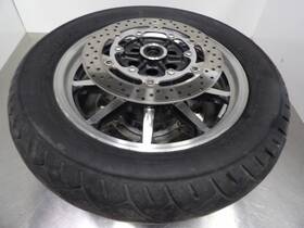 5vn-25168-00-wn Yamaha 99-14 Road Star Xv1700 1600 Front Wheel Rim W Tire And Rotors 5vn-25168-00