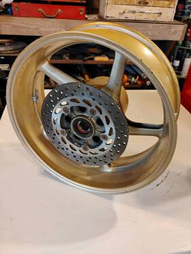 5vy-25338-00-bl Yamaha 2008 Fz1 Rear Wheel/rim With Brake Disc