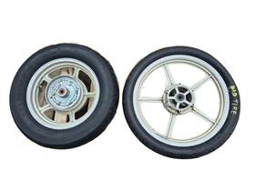 Yamaha 94110194h30 1993 Xv750 Wheel Rim With Tire Front And Rear Pair R 19 15 Oem