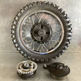 94416-12003-00 Yamaha 2006 Pw80 Pw 80 Y-zinger Rear Wheel Rim Hub Complete With Brake And Sprocket
