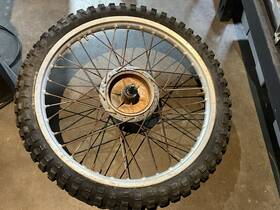 9441621326 Yamaha 1974 Yz250a Front Spoke Wheel Vintage Used For Parts