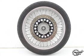 94418-18003-00 Yamaha 15-18 Sr400 Oem Front Wheel Straight Rim Spokes Hub Brake Rotor Tire