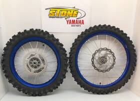 B0g-25102-00-00 Yamaha Oem 2022 2023 2024 2025 Yz85lw Large Wheel Front Rear Rim Tire Set