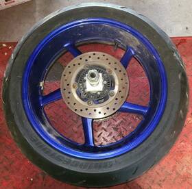 B60-25338-00-p0 Yamaha 21 Mt-10 Rear Wheel With Brake Disk And Sprocket