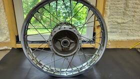 Ct1-175 Yamaha 1973 Ct1 175 Enduro Rear Wheel Rim Oem Takasago 18 Inch At3