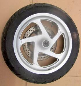 Yp400 Yamaha Ou812 Majesty Front Rim Wheel Tire Rotor Yp 400 2003 Oem