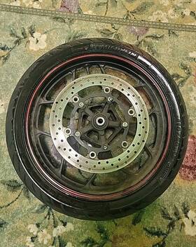 Yamaha Yzfr3 Yzfr300 15-16 Yzf R3 Front Wheel Rim Michelin Tire And Rotor Oem